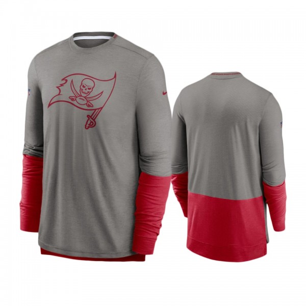 Tampa Bay Buccaneers Heathered Gray Red Sideline P...