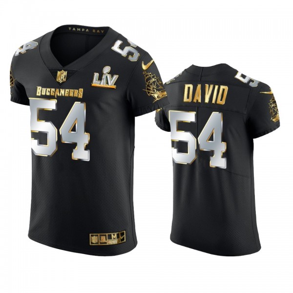 Lavonte David Buccaneers Black Super Bowl LV Golden Elite Jersey