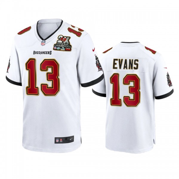 Tampa Bay Buccaneers Mike Evans White 2X Super Bow...