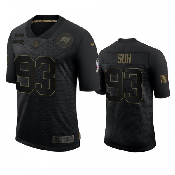Tampa Bay Buccaneers Ndamukong Suh Black 2020 Salute to Service Limited Jersey