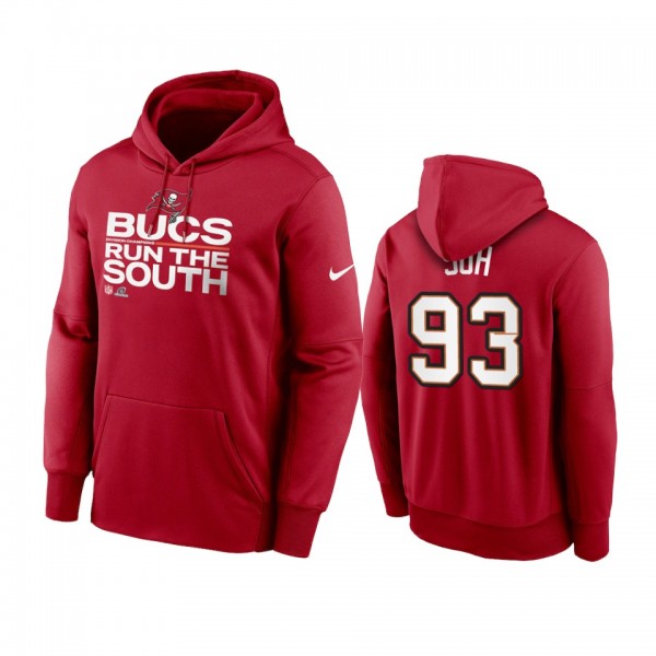 Tampa Bay Buccaneers Ndamukong Suh Charcoal 2021 NFL Playoffs Lights Action Hoodie