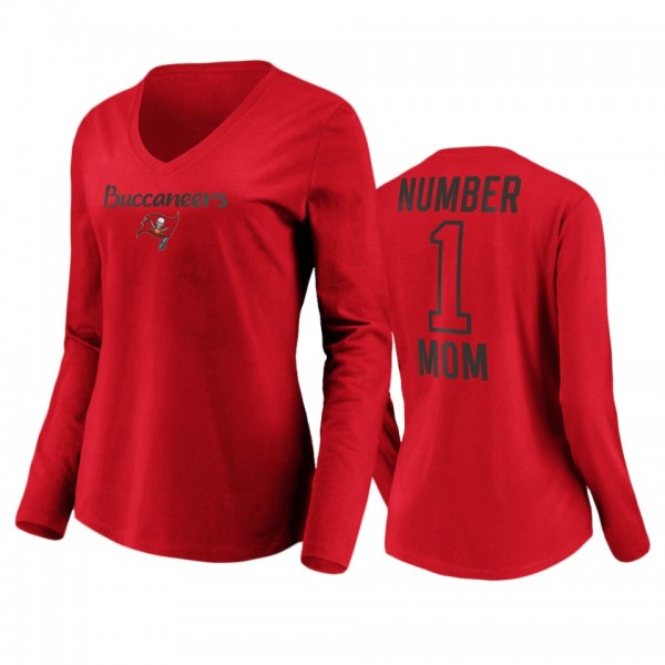 Women's Tampa Bay Buccaneers Red Mother's Day #1 M...