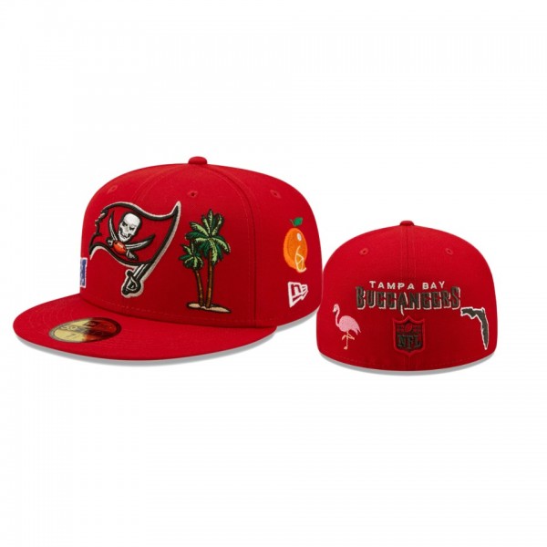 Tampa Bay Buccaneers Red Team Local 59FIFTY Fitted...