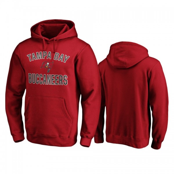 Tampa Bay Buccaneers Red Victory Arch Pullover Hoo...