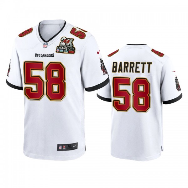 Tampa Bay Buccaneers Shaquil Barrett White 2X Supe...