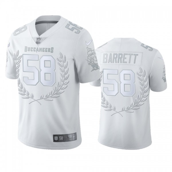 Tampa Bay Buccaneers Shaquil Barrett White Platinum Limited Jersey - Men's