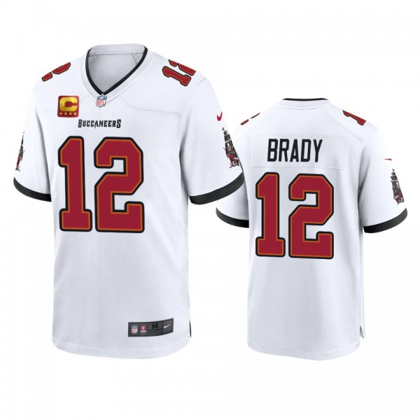 Tampa Bay Buccaneers Tom Brady White Game Captain ...