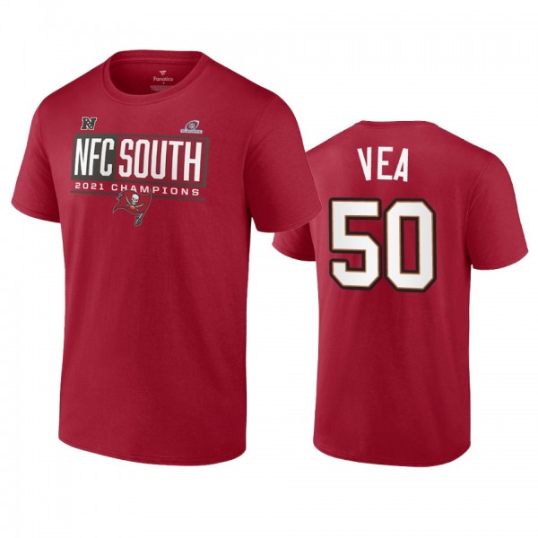 Tampa Bay Buccaneers Vita Vea Red 2021 NFC South D...