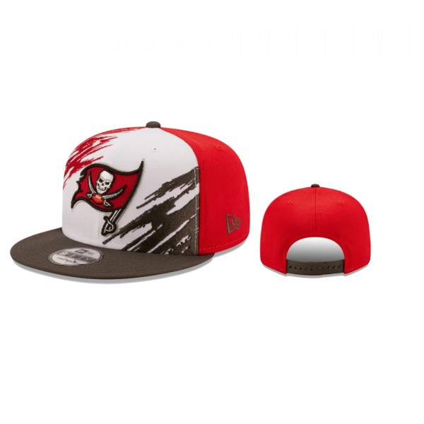 Tampa Bay Buccaneers White Red Splatter 9FIFTY Sna...