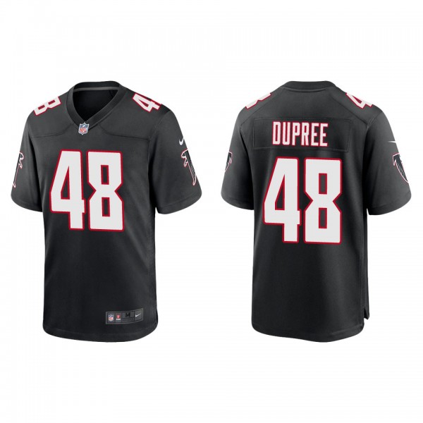 Men's Atlanta Falcons Bud Dupree Black Throwback G...