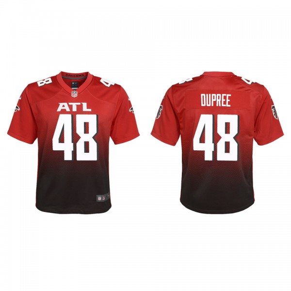 Youth Atlanta Falcons Bud Dupree Red Alternate Gam...