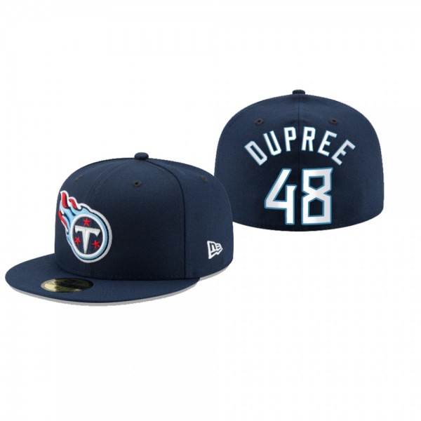 Tennessee Titans Bud Dupree Navy Omaha 59FIFTY Fit...