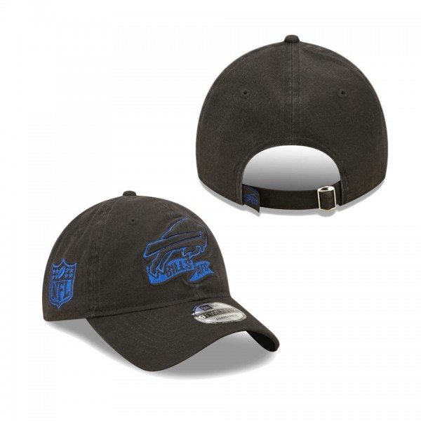 Men's Buffalo Bills Black 2022 Sideline Adjustable 9TWENTY Hat