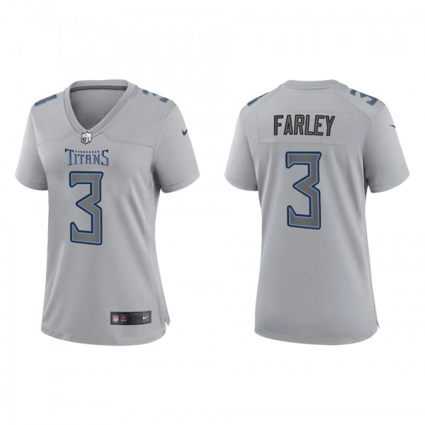 Caleb Farley Women's Tennessee Titans Gray Atmosph...