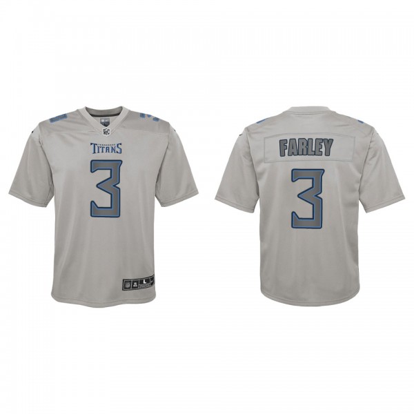 Caleb Farley Youth Tennessee Titans Gray Atmosphere Game Jersey