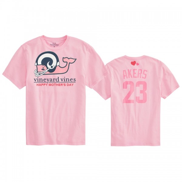 Women's Los Angeles Rams Cam Akers Pink Mother's D...