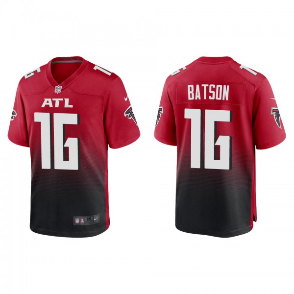 Men's Atlanta Falcons Cameron Batson Red Game Jers...