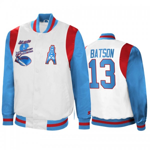 Tennessee Titans Cameron Batson White Blue Retro T...