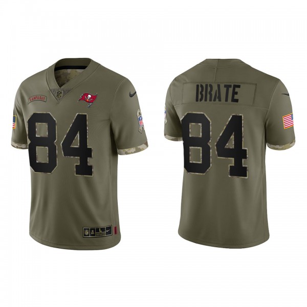Cameron Brate Tampa Bay Buccaneers Olive 2022 Salute To Service Limited Jersey
