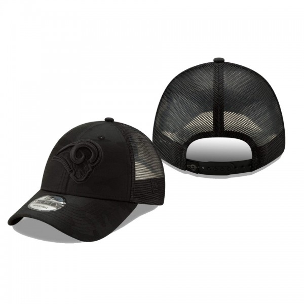 Atlanta Falcons Black Camo Front 9FORTY Trucker Hat