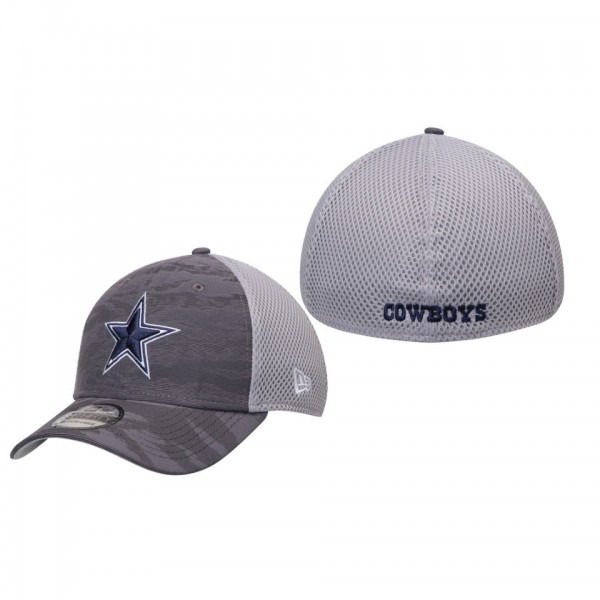 Dallas Cowboys Gray Camo Front 39THIRTY Flex Hat