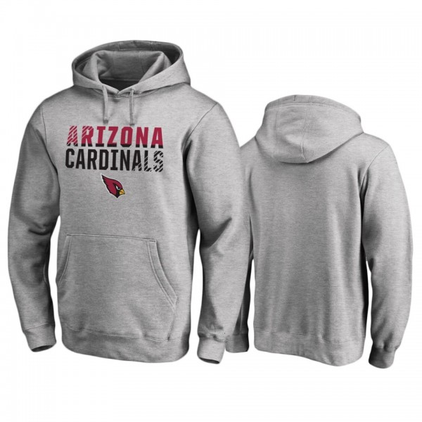 Arizona Cardinals Ash Iconic Fade Out Pullover Hoo...
