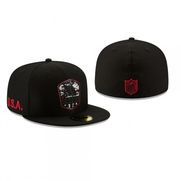 Arizona Cardinals Black 2019 Salute to Service 59FIFTY Fitted Hat