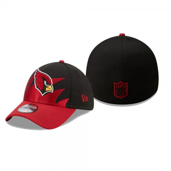 Arizona Cardinals Black Cardinal Surge 39THIRTY Flex Hat