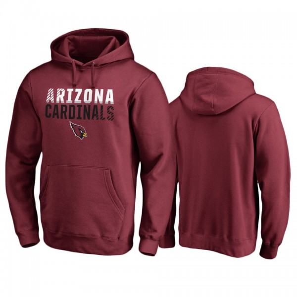 Arizona Cardinals Cardinal Iconic Fade Out Pullover Hoodie