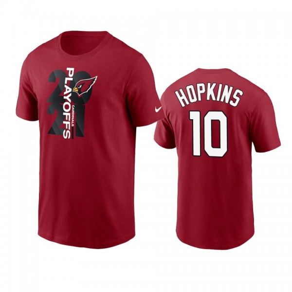 Arizona Cardinals DeAndre Hopkins Cardinal 2021 NFL Playoffs T-Shirt