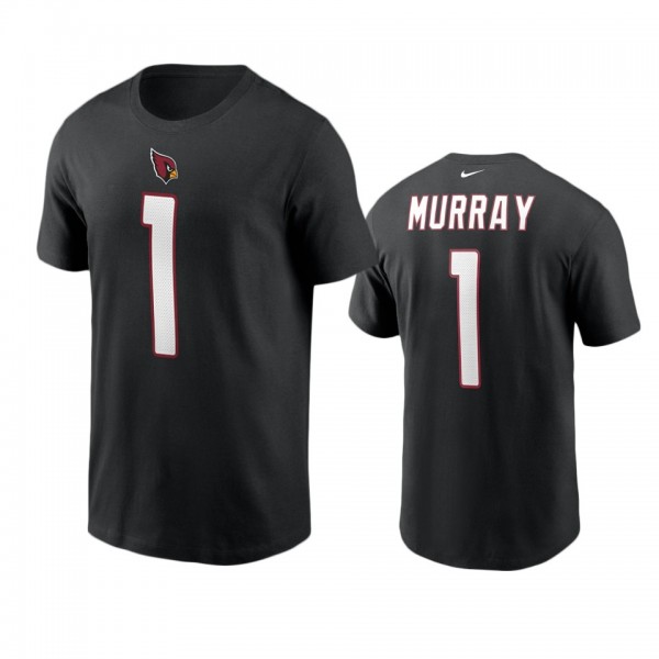 Men's Arizona Cardinals Kyler Murray Black Name & Number T-Shirt