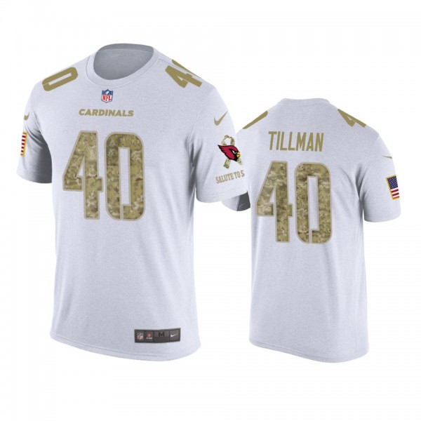 Arizona Cardinals Pat Tillman White Salute to Service T-Shirt
