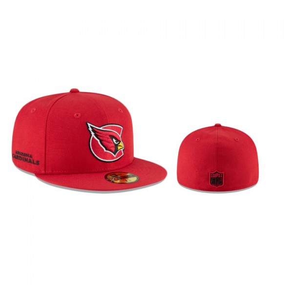 Arizona Cardinals Red Logo Mix 59Fifty Fitted Hat