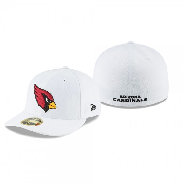 Arizona Cardinals White Omaha Low Profile 59FIFTY ...