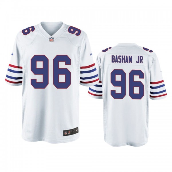 Buffalo Bills Carlos Basham Jr. White Alternate Ga...