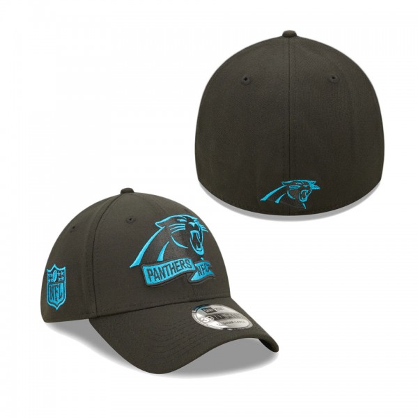 Men's Carolina Panthers Black 2022 Sideline 39THIRTY Flex Hat