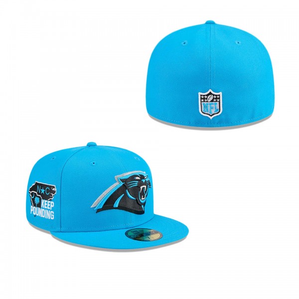 Men's Carolina Panthers Blue 2024 NFL Draft 59FIFTY Fitted Hat
