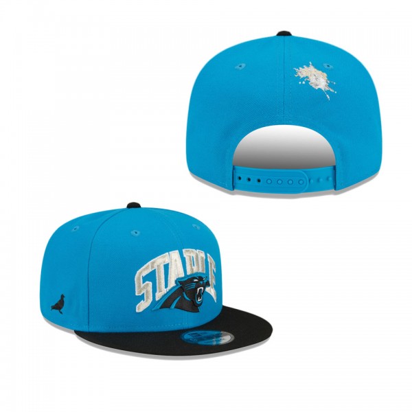 Men's Carolina Panthers Blue Black NFL x Staple Collection 9FIFTY Snapback Adjustable Hat