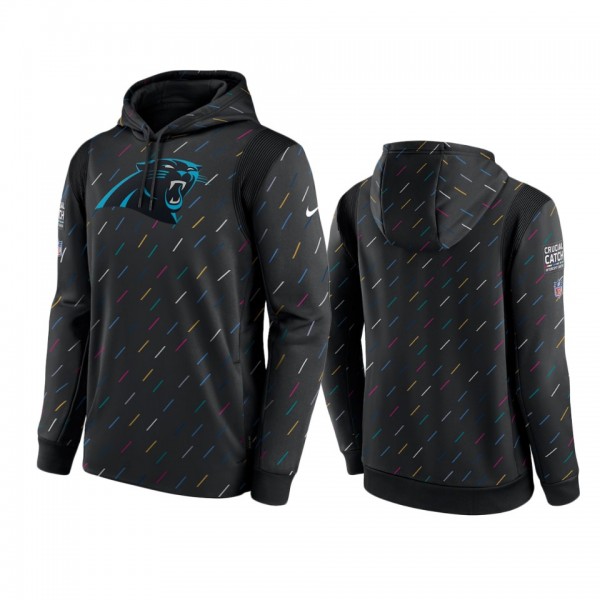 Men's Carolina Panthers Charcoal Therma Pullover 2...