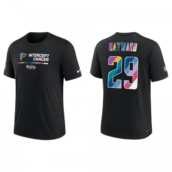Casey Hayward Atlanta Falcons Black 2022 NFL Crucial Catch Performance T-Shirt