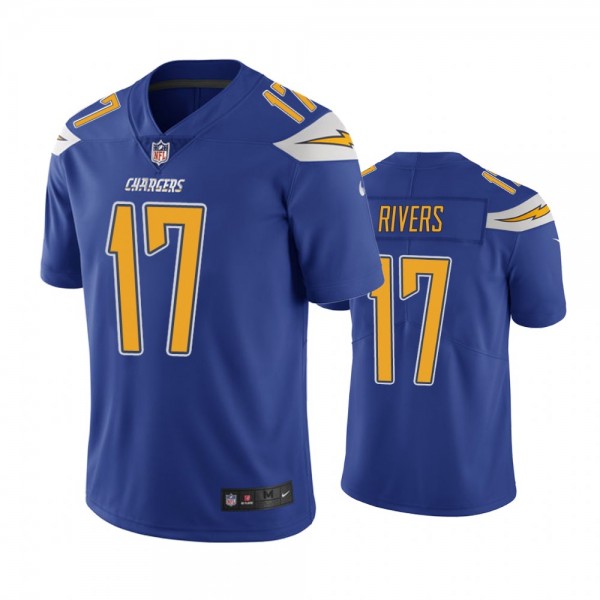 Los Angeles Chargers #17 Men's Royal Philip Rivers...