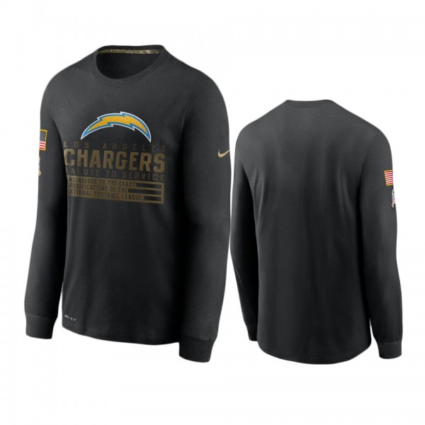 Los Angeles Chargers Black 2020 Salute to Service ...