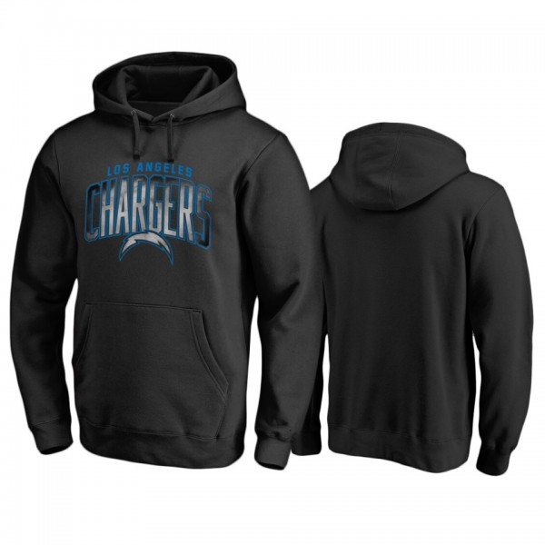 Los Angeles Chargers Black Arch Smoke Pullover Hoo...