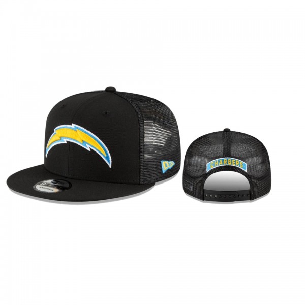 Los Angeles Chargers Black Shade Trucker 9FIFTY Sn...
