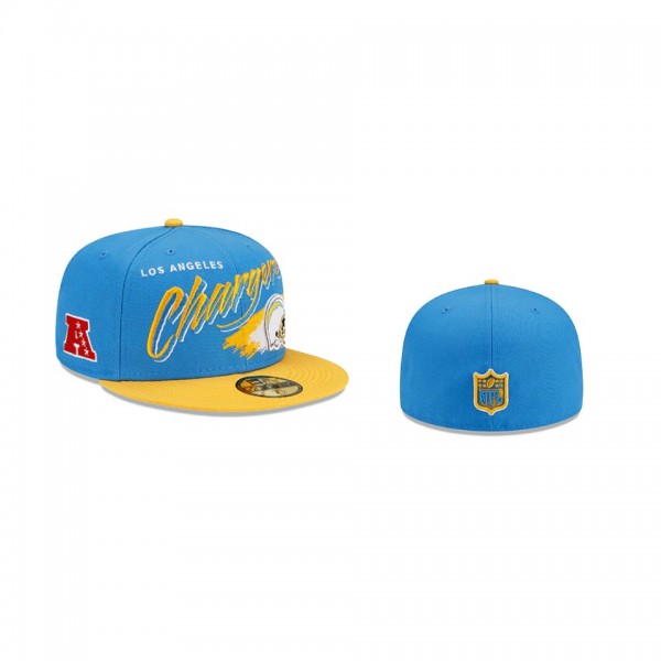 Los Angeles Chargers Blue Helmet 59FIFTY Fitted Ha...