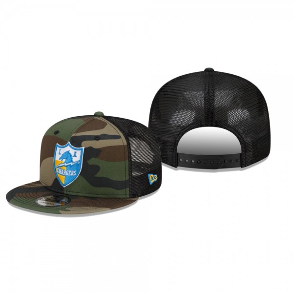 Los Angeles Chargers Camo Woodland Trucker 2.0 9FI...