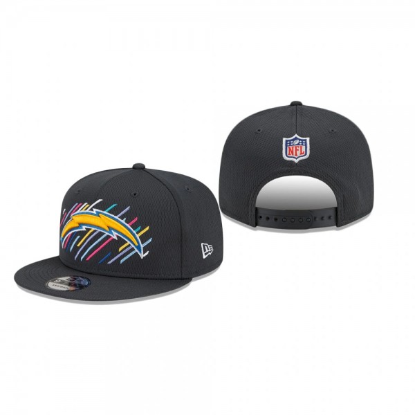 Los Angeles Chargers Charcoal 2021 NFL Crucial Catch 9FIFTY Snapback Adjustable Hat