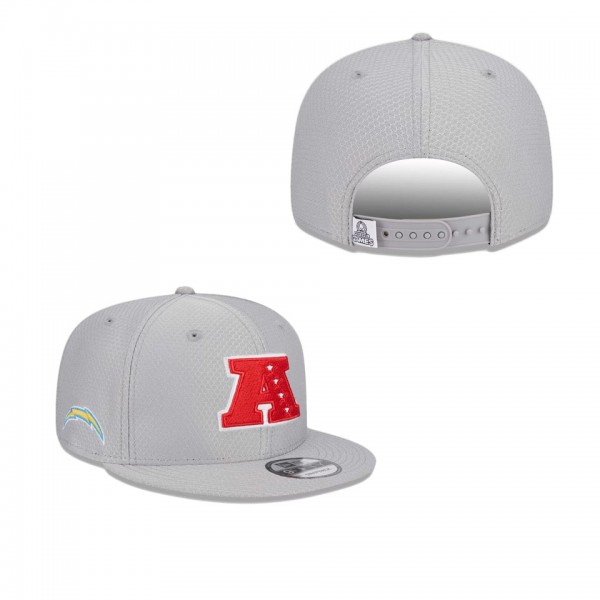 Men's Los Angeles Chargers Gray 2024 Pro Bowl 9FIFTY Adjustable Snapback Hat