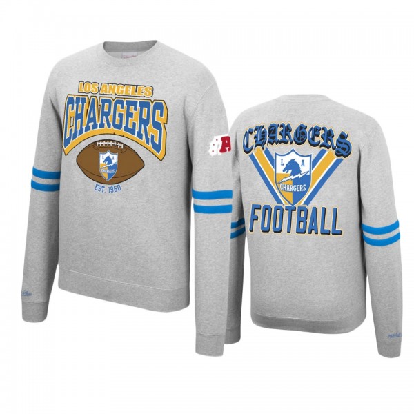 Men's Los Angeles Chargers Heathered Gray Allover ...