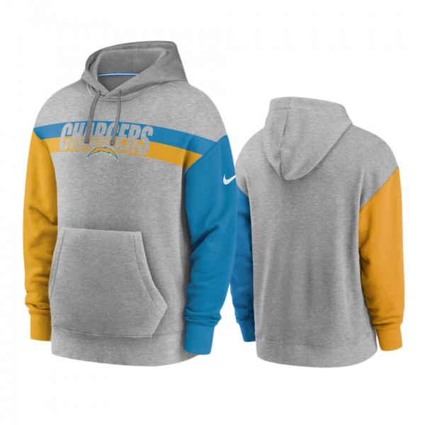 Los Angeles Chargers Heathered Gray Heritage Fan G...
